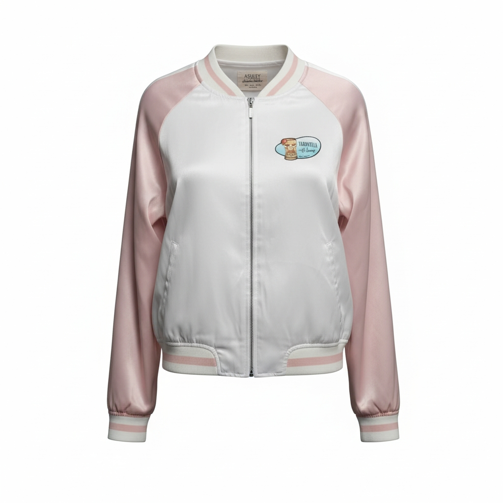 Satin Bomber Jacket- Upcycled / Women's Large