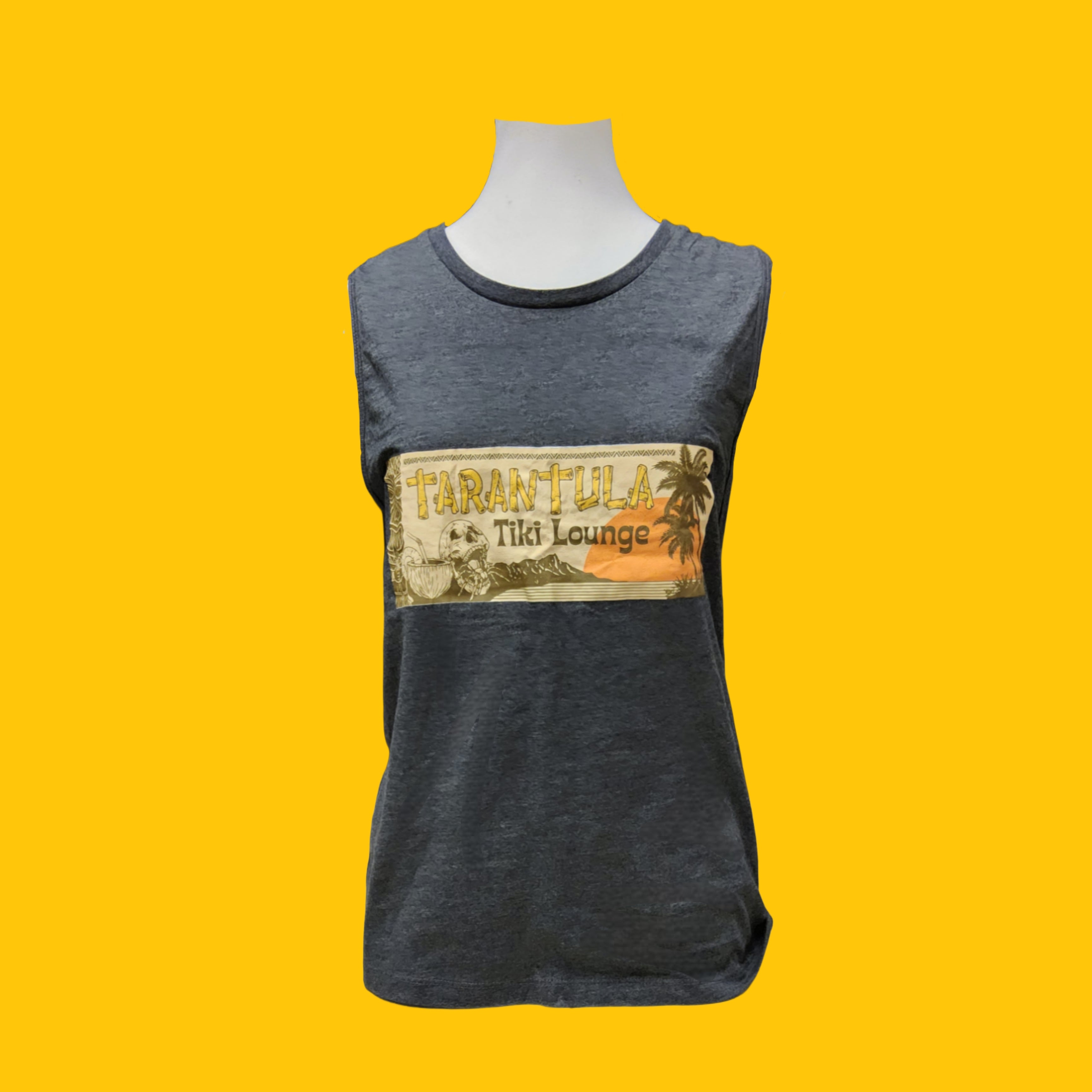 Sleeveless Landscape T•Shirt- dark heather gray *Only 2 Left!