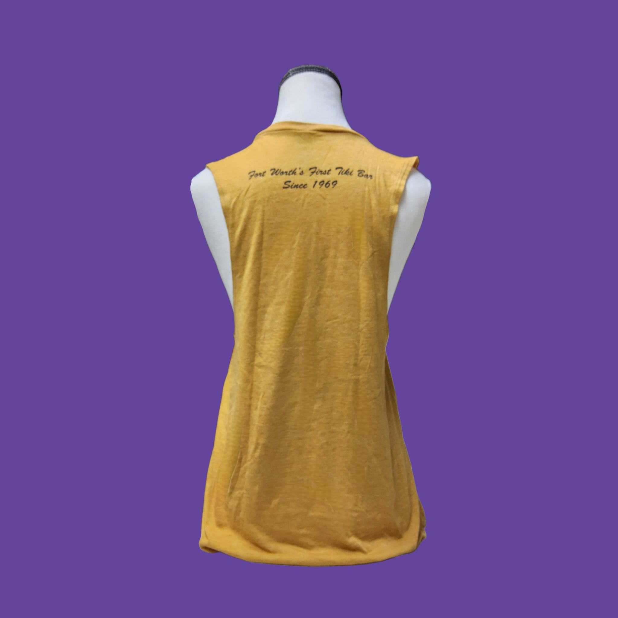 Skull Sleeveless- mustard yellow *LAST ONE!