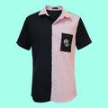 Pink & Black Bowler Shirt- upcycled