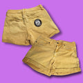 Yellow Denim Shorts- upcycled
