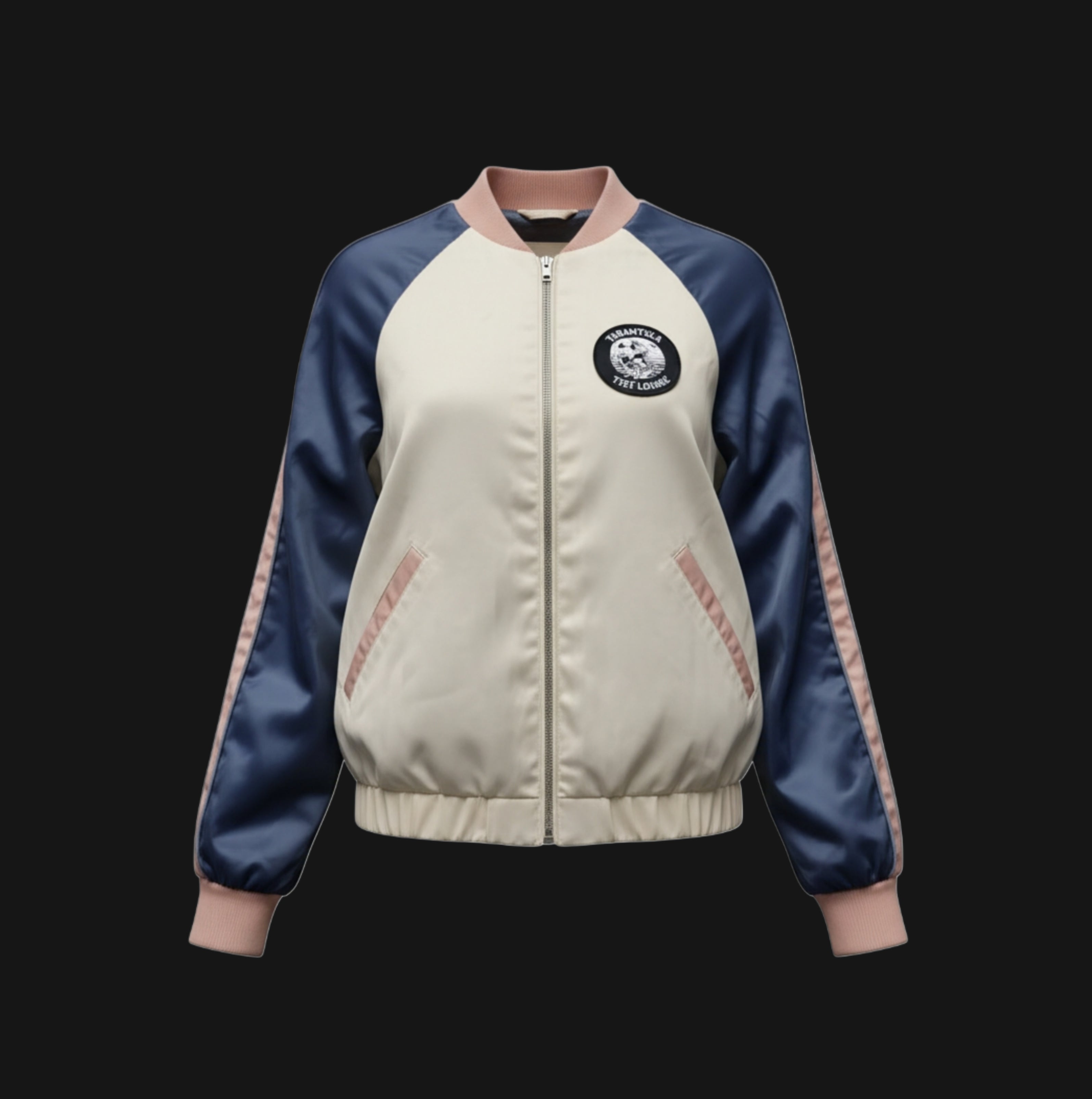 Satin Bomber- Upcycled / Women's Small
