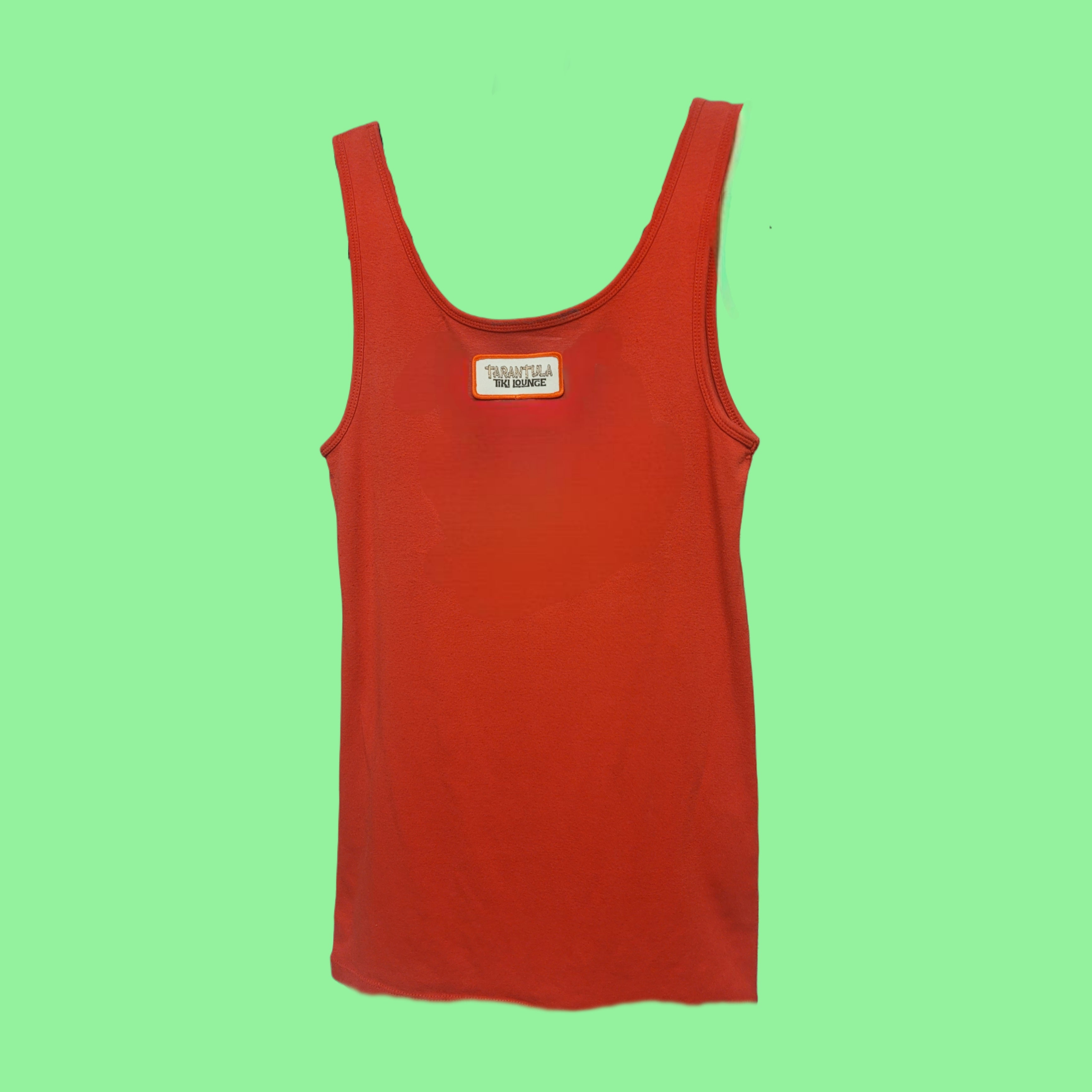 Red Bandana Patch Tank- Upcycled/ Women's Large