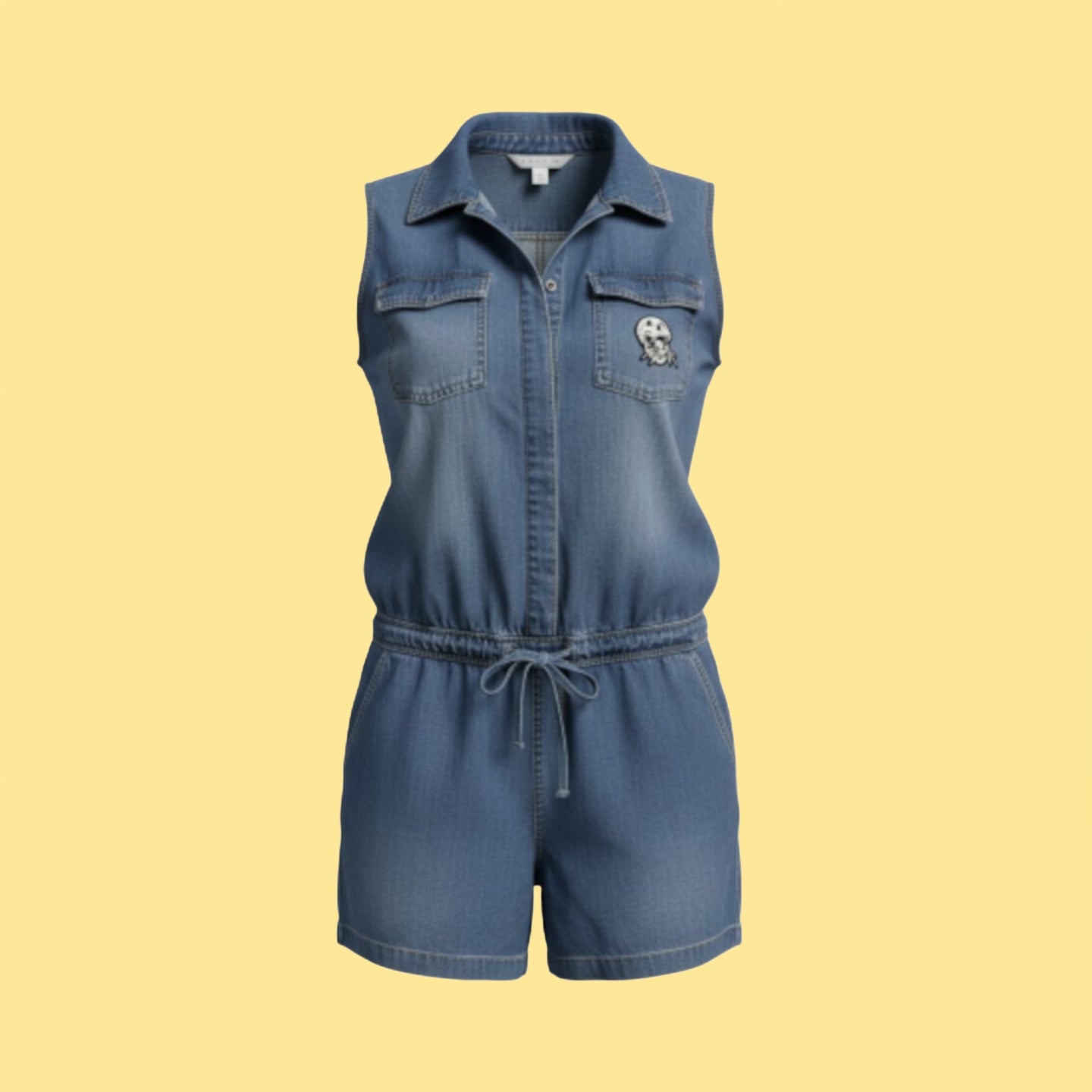 Denim Romper- upcycled