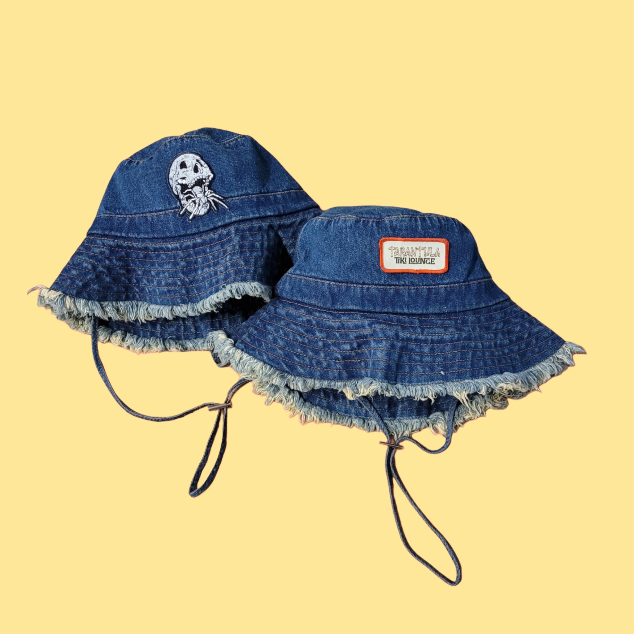 Frayed Bucket Hat- denim