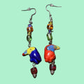 Blue & Green Parrot Earrings