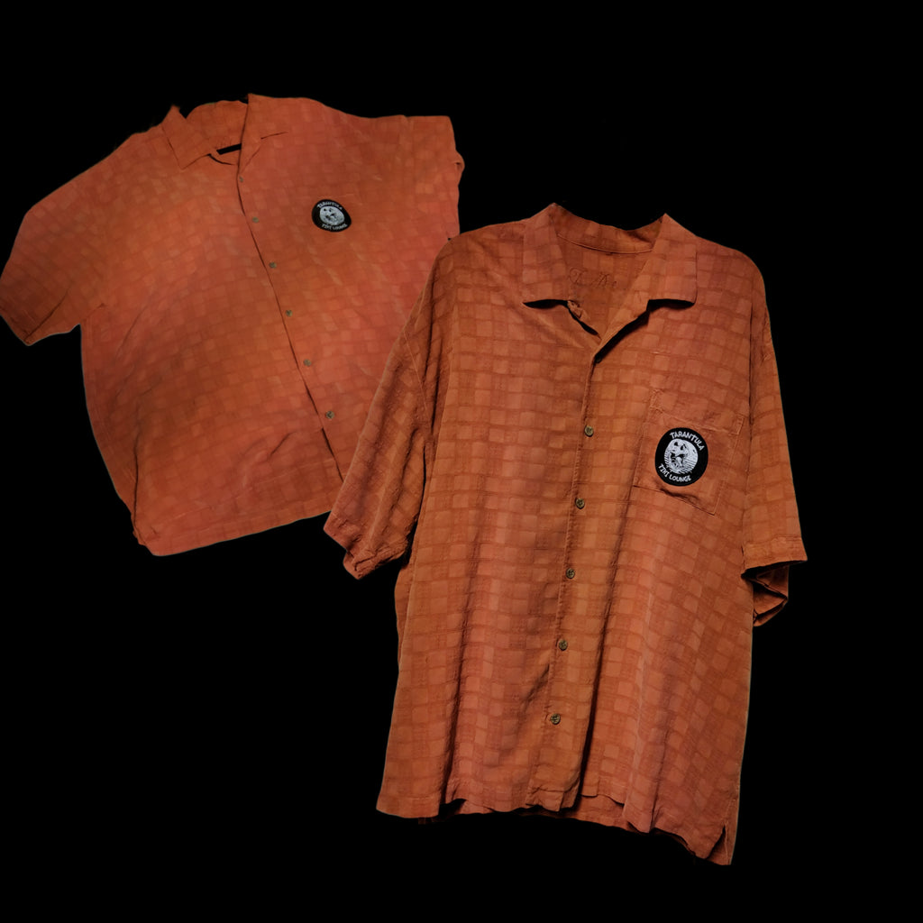 Tommy Bahama 100% Silk Ombre Skull Shirt- Upcycled